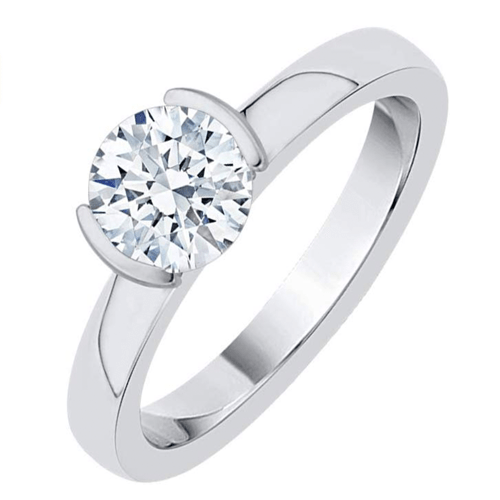 Katarina - 14K Gold Diamond Solitaire Promise Ring 1